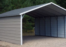Aframe Horizontal Carports  Siram Metal Buildings Facade Example for Metal Enclosed Carport