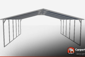 Aframe Steel Carport Triple Wide Photo Sample for Steel Carport Frame