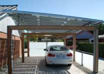 Bluetop Solar Parking  Portal System Picture Example for Solar Carport Residential