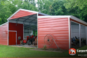 Carport  Buy Custom Carports Garages Or Metal Image Example in Metal Carport Horse Barn