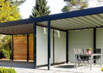 Carport Metall Doppelcarport Stahl Holz Kaufen Abstellraum Picture Example in Metal Carport With Wood Siding