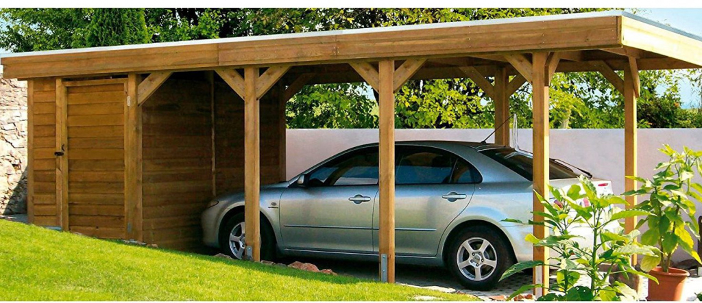 7 Good 2 Car Wood Carport — Caroylina
