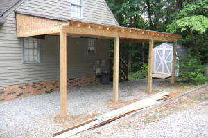 Carport Progress Photos Rbm Remodeling Solutions Llc  Home Facade Sample of Diy Carport Attached To House