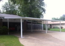 Flat Carports Facade Sample for Flat Roof Metal Carport