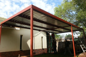 Flat Roof Metal Carport Plans Also Steel Home Carports Picture Example for Metal Carport Plans