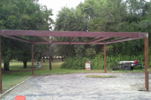 Free Standing All Metal Carport Karnes County Texas Picture Example for Free Standing Metal Carport
