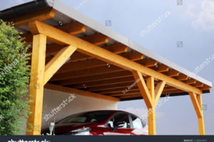 Highquality Wooden Carport Stockfoto Jetzt Bearbeiten Photo Example for Wooden Garage Carport
