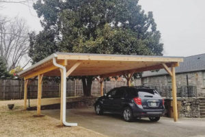 Invest In A Nashville Custom Carport With Stratton Exteriors Photo Sample in Wood Carport With Metal Roof
