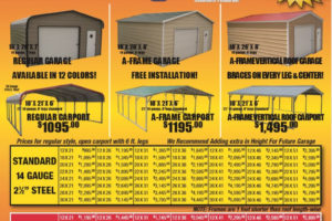 Md Enterprises Carport Pricingupdated Pricing As Of May Picture Example in All Steel Carport Prices