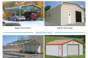 Metal Garages For Sale  Free Installation Of Steel Garage Facade Example for Prefab Metal Carport