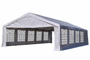 Outsunny 20' X 32' Large Outdoor Carport Canopy Party Tent With Removable  Sidewalls  White Facade Sample of Carport Canopy Walmart
