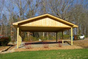 Pole Buildings Picture Example in Wood Pole Barn Carport