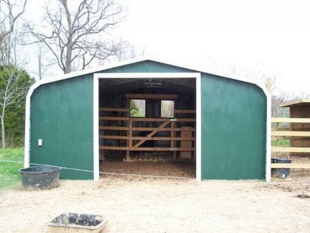 Carport for wood stove