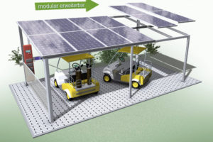 Schindler Alusystemtechnik Sep3051 Solar Carport Stand Facade Example in Solar Carport Charging Station