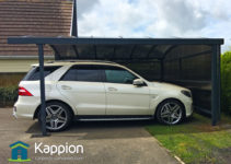 Semienclosedcarport001  Kappion Carports  Canopies Facade Sample for Semi Enclosed Carport