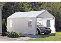 Shelterlogic Portable Garage Canopy Carport 10' X 20 Facade Example in Shelterlogic Portable Garage Canopy Carport 10' X 20'