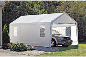 Shelterlogic Portable Garage Canopy Carport 10' X 20 Facade Example in Shelterlogic Portable Garage Canopy Carport 10' X 20'