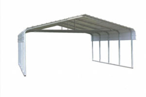 Versatube 24Ft X 29Ft White Metal Carport At Lowesforpros Picture Example in Metal Carport Kits Lowes