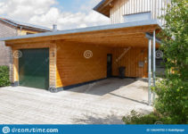 Wooden And Modern Carport Stock Photo Image Of Roofing Photo Sample for Modern Wooden Carport