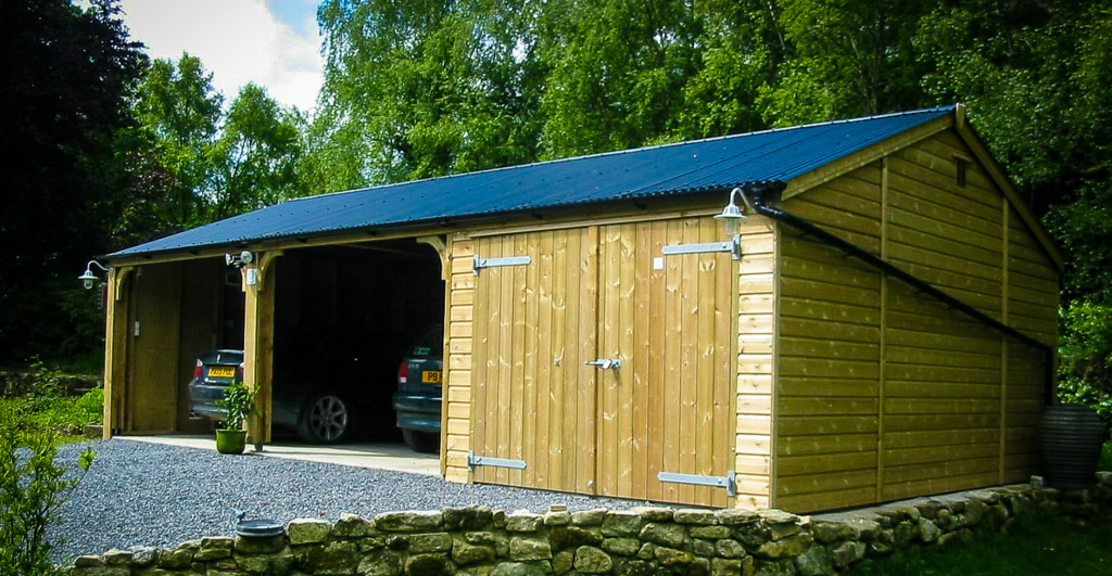 timber car garage